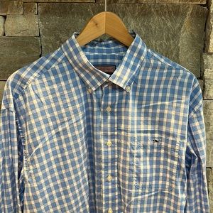 Vinyard Vines XL blue checked button down